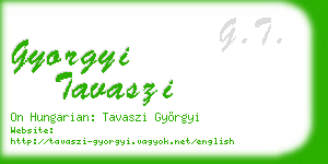 gyorgyi tavaszi business card